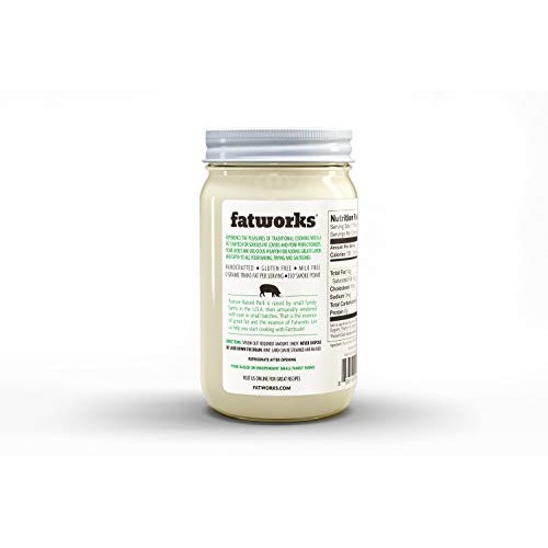 Fatworks Usda Premium Pasture Raised Pork Lard, Sourced Exclusiv