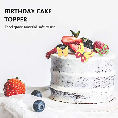 Favomoto Set Of 40 Piece Edible Butterflies Cake &Amp; Cupcake Toppe