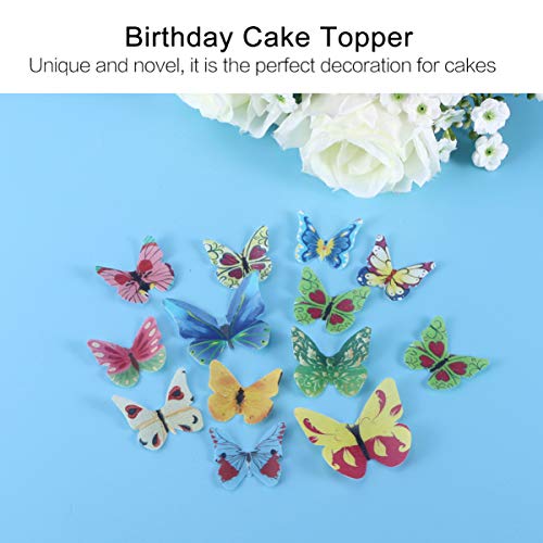 Favomoto Set Of 40 Piece Edible Butterflies Cake &Amp; Cupcake Toppe