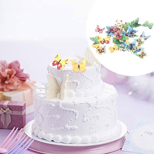 Favomoto Set Of 40 Piece Edible Butterflies Cake &Amp; Cupcake Toppe