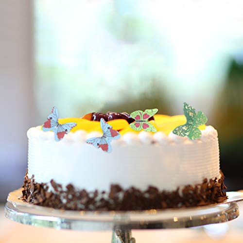 Favomoto Set Of 40 Piece Edible Butterflies Cake &Amp; Cupcake Toppe