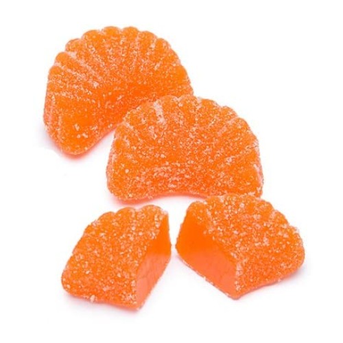 Traditional Orange Slices Coated with Sugar, Sweet & Tangy Jelly...