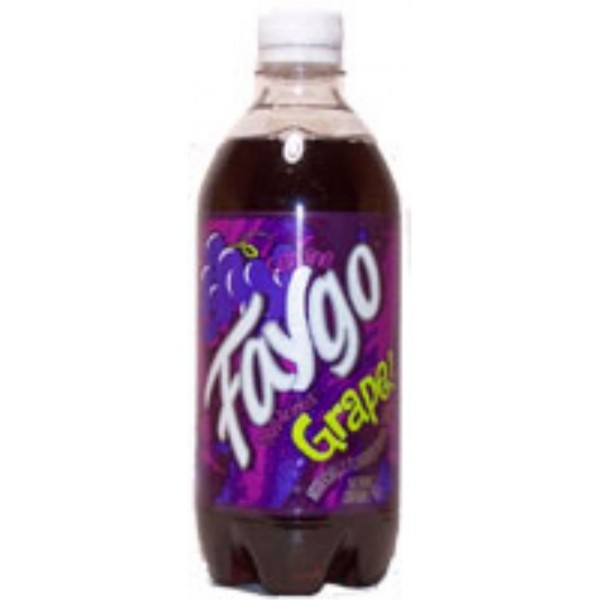 Faygo Grape Soda Pop 20 oz Plastic Bottle
