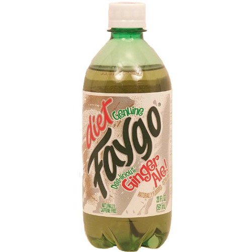 Faygo Diet Ginger Ale, Extra Dry, 20-Fl. Oz. Plastic Bottle