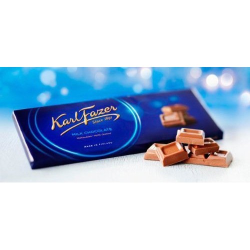 9 Bars Of Karl Fazer Finland Original Milk Chocolate