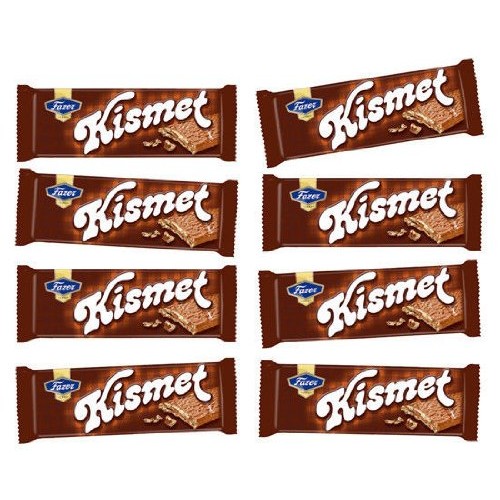 8 Bars Of Finnish Fazer Kismet Milk Chocolate Bars Crisp Waffle