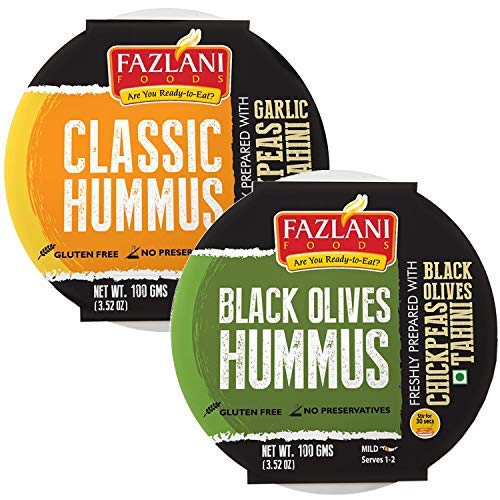 Ready To Eat Classic &Amp; Black Olives Hummus Shelf Stable &Amp; Gluten