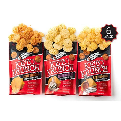 Fbomb Cheese Crisps: Healthy Low Carb Snacks, High Protein Crisp