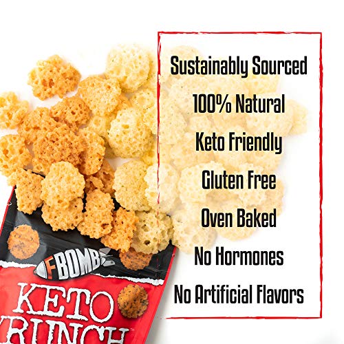 Fbomb Cheese Crisps: Healthy Low Carb Snacks, High Protein Crisp