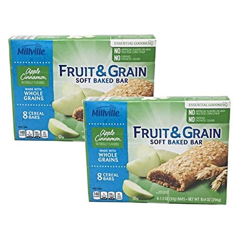 Millville Fruit &Amp; Grain Soft Baked Bar Naturally Flavored Real F