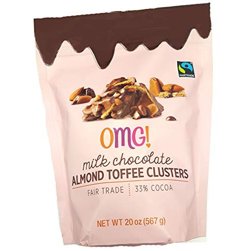 OMG MILK CHOCOLATE ALMOND TOFFEE CLUSTERS - 20oz