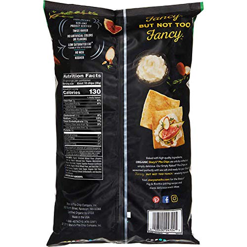 Stacys Organic Twice Baked Simply Naked Pita Chips - 1Lb 12 Oz.