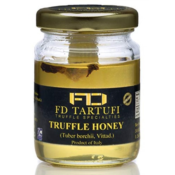 FD TARTUFI Truffle Honey 100g 3.5oz Acacia Honey - White sprin...