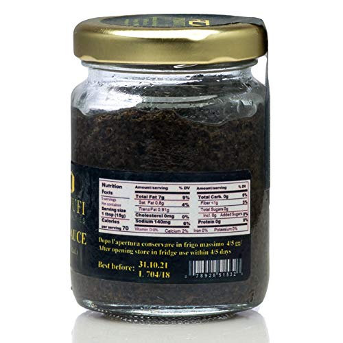 Fd Tartufi Black Truffle Sauce 80G 2.82Oz, Tuber Melanosporu