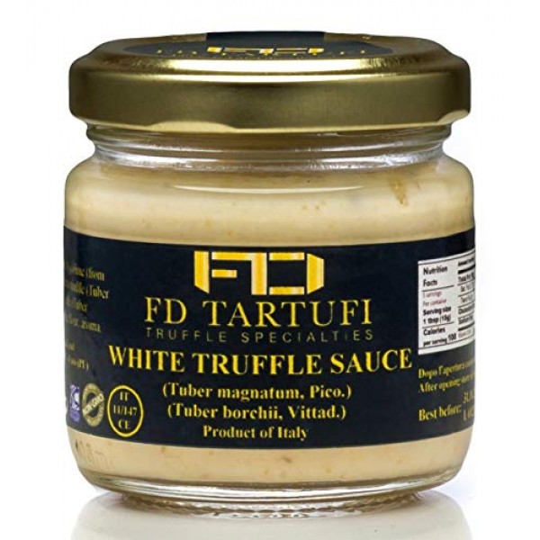 FD TARTUFI Italian White Truffle Sauce 2.82oz - Gourmet Sauce | ...