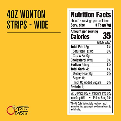 Feast From The East Asian Salad Toppings - Wonton Strips - All-N