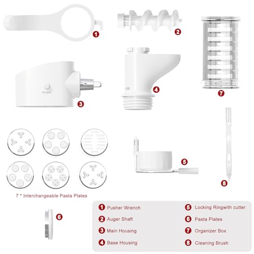 Fedowal Gourmet Pasta Press Attachment for Kitchenai Stand Mixer...