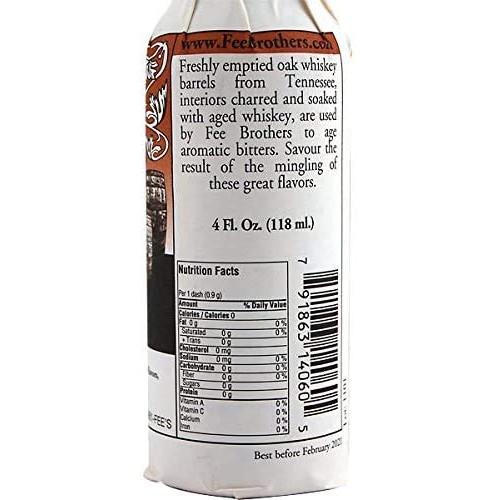 Fee Brothers Whiskey Barrel-Aged Aromatic Bitters - 5 Oz