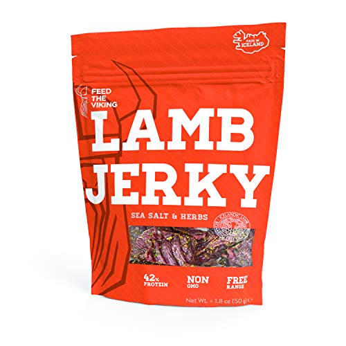 Lamb Jerky | Sea Salt &Amp; Herbs | Free Range | Non-Gmo | Six-Pack