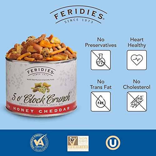 FERIDIES Honey Cheddar 5 oClock Crunch Snack Mix - 14oz Can