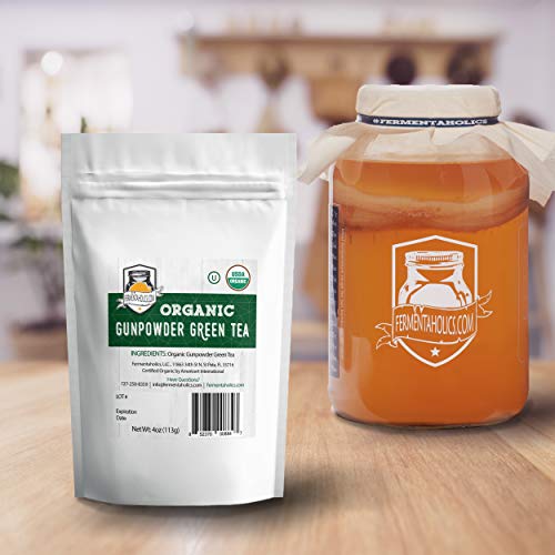 Fermentaholics Usda Certified Organic Loose Leaf Gunpowder Green