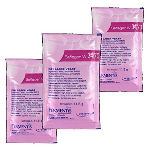 3X Fermentis Saflager W34/70 Beer Yeast Lager And Pilsner Ales 1