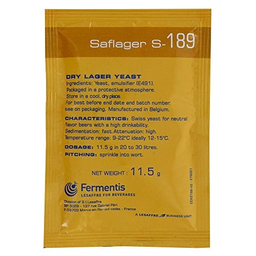 Fermentis 11.5G Saflager S-189 Dry Lager Yeast