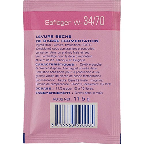 Fermentis Dry Yeast - Saflager W-34/70 11.5 G