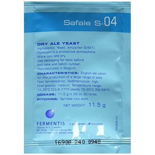 Fermentis Safale S-04 Multicolor 3 Ct.11.5 G Packs
