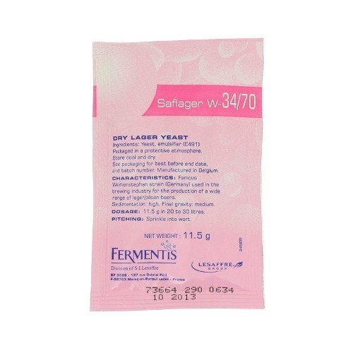 Fermentis Saflager W34/70 Dry Lager Yeast - 11.5G By Fermentis