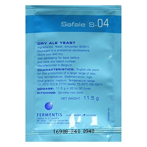 Safale S-04 Dry Yeast - 11.5G