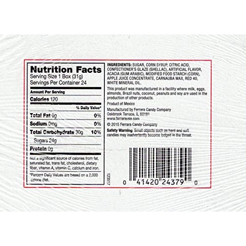 Ferrara Pan Cherryheads, 24- 0.8oz Packs