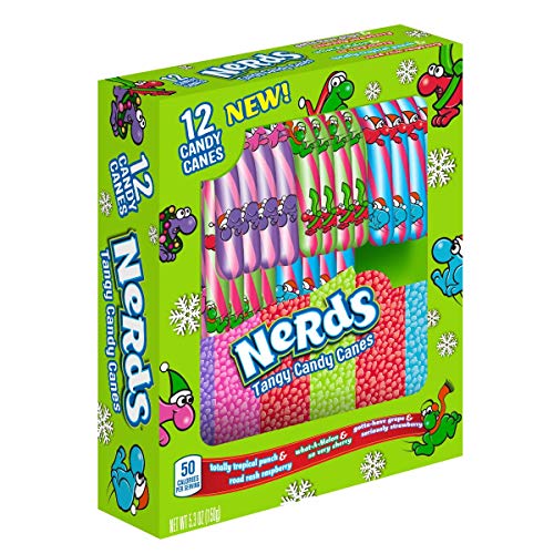Ferrara 1 Box Nerds Candy Canes - 3 Flavors: Totally Tropical