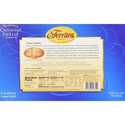 Ferrara - Cannoli Shells, 3- 4.5 Oz. Boxes