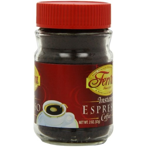 Ferrara Instant Espresso Coffee, 2-Ounce Glass Jars Pack Of 6