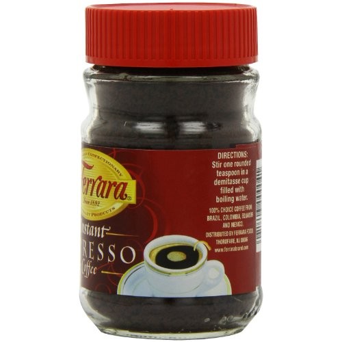 Ferrara Instant Espresso Coffee, 2-Ounce Glass Jars Pack Of 6
