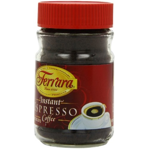 Ferrara Instant Espresso Coffee, 2-Ounce Glass Jars Pack Of 6