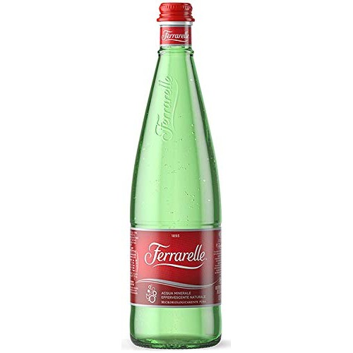 Ferrarelle Sparkling Water, Natural Mineral Water, 11.2 Oz Glass