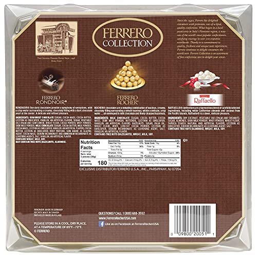 Ferrero Rocher Fine Hazelnut Milk Chocolates, 24 Count, Assorted