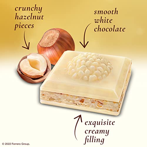 Ferrero Rocher Premium Chocolate Bars, White Chocolate Hazelnut ...