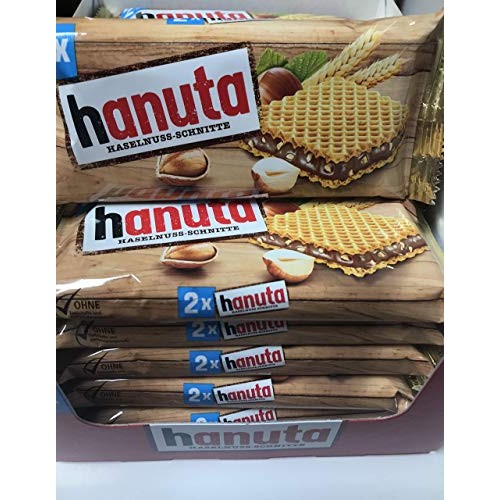 Ferrero Hanuta Wafers With Hazelnut Cream, 18X 2Pcs 36Pcs