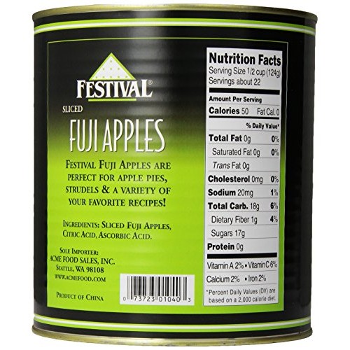 Festival Sliced Fuji Apples, 6-Pound Pack Of 2