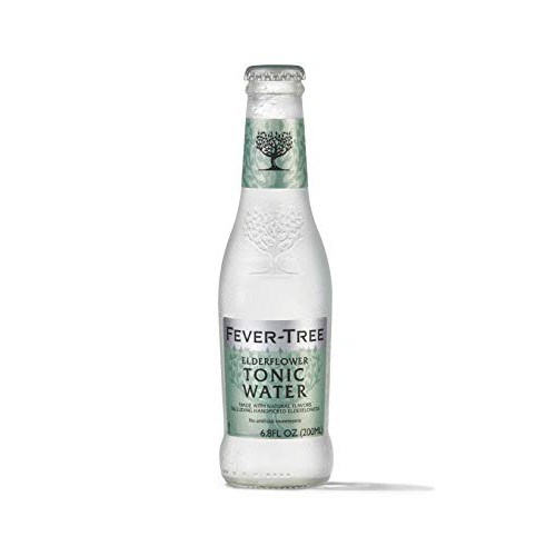 Fever-Tree Handpicked Tonic Water Glass Bottles, Elderflower, 27
