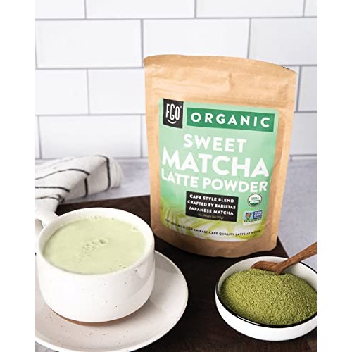 FGO Organic Sweet Matcha Latte Powder, Japanese Matcha, Brazilia...