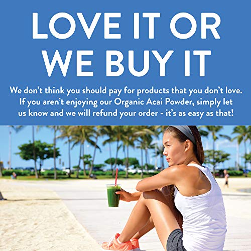 Organic Acai Powder Freeze-Dried | 4Oz Resealable Kraft Bag |