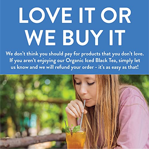 Organic Black Iced Tea Bags | 36 Pitcher Bags | Eco-Conscious Te...