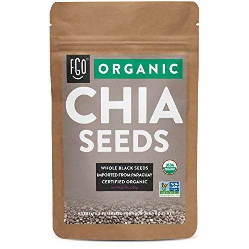 Organic Chia Seeds | Imported From Paraguay | 8Oz Resealable Bag