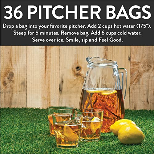 Organic Green Iced Tea Bags | 36 Pitcher Bags | Eco-Conscious Te...