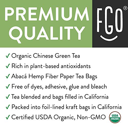 Organic Green Tea Bags | 100 Tea Bags | Eco-Conscious Tea Bags I