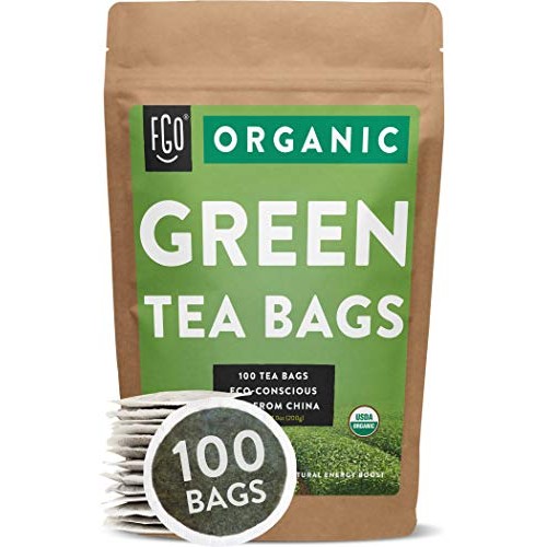 Organic Green Tea Bags | 100 Tea Bags | Eco-Conscious Tea Bags I
